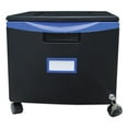thumbnail image 2 of Storex Mobile Filing Cabinet-Color:Black / Blue, 2 of 7