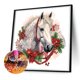 thumbnail image 5 of 5D-Diamantgemälde zum Selbermachen, teilweise speziell geformter Bohrer, Weihnachtspferd-Set, 30 x 30 cm, Weiß, 5 of 9