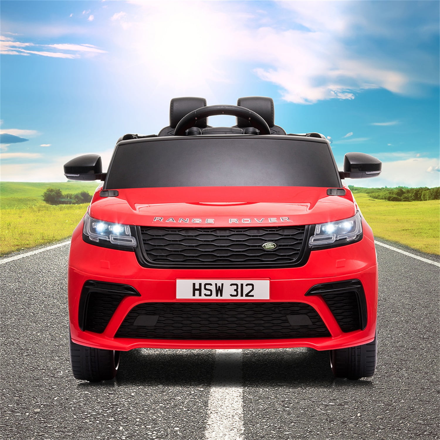 CIPACHO 12 V Licensed Land Rover Kids Ride On Car with Remote Cotrol, Toy Car for Kids Battery Powered Vehicle MP3, Red CIPACHO 12 V Licensed Land Rover Kids Ride On Car with Remote Cotrol, Toy Car for Kids Battery Powered Vehicle MP3, Red