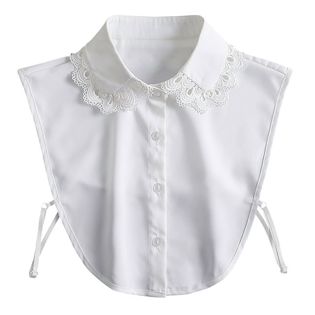 OHOIOLLA 1Ud Media Blusa Falsa Para Mujer Collar Detachable De Chifón Ideal Para Suéteres Y