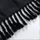 thumbnail image 2 of Black White Boho Striped Chevron Polyester Bath Curtain Set with Hooks, Decorative Spa Hotel Heavy Weighted 72-Inch Bathroom Curtains, 72 x 72, Black, 2 of 4