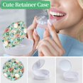 thumbnail image 4 of TIHYWR Retainer Case,Denture Case Cute Mouth Guard Case Container Storage Racks,Orthodontic Aligner Case With Mirror and Ventilatio,Light Green Flower, 4 of 7
