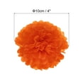thumbnail image 2 of Uxcell Pom Poms de Papel Flores Bola de Papel para Decoración de Fondo de Fiesta Rojo Naranja 4", 2 of 7