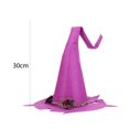 thumbnail image 2 of Sombrero de bruja de fiesta ajustable, accesorio de fiesta de Cosplay, sombrero de bruja hecho a mano plegable, 2 of 9