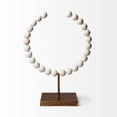 thumbnail image 2 of HomeRoots 392494 White Beaded Sculpture, 2 of 5