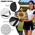 thumbnail image 6 of SEANATIVE Foldable Golf Cart Seat Cover, Easy to Carry, Portable Golf Cart Towel Blanket for 2-Person Seats, Fit for EZGO TXT/RXV, Club Car DS, Sunflower Daisy Butterfly Wood Grain, 6 of 7