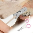 thumbnail image 3 of ICQOVD Stainless Steel Pet Nail Clippers for Small Dogs and Cats,Safe Dog and Cat Claw Scissors for Grooming,Comfortable Grip Pet Supplies Accessories for Home Use, 3 of 5
