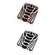 thumbnail image 1 of Pegatinas de gas antideslizantes para las rodilleras del tanque para motocicletas plateado + rojo, 1 of 9