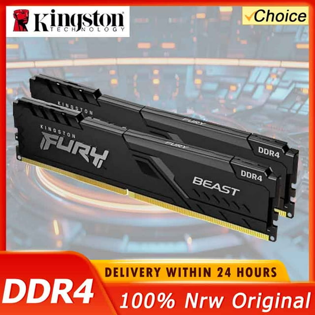 FURY Beast DDR4 Module Mémoire 8 Go 16 Go 32 Go 3200MHz 3600MHz XMP2.0 Bureau AMD Processeur Carte Mère RAMs 288PIN 2 Pcs 32 Go 3200MHz