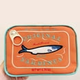 thumbnail image 5 of ajkijo Canned Sardines Makeup Bag, Funny Sardine Tin Fish Cosmetic Bag, Creative Cute Makeup Bag Kawaii Pencil Case Pouch, Make up Pouch for Women Orange, 5 of 5