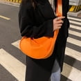 thumbnail image 3 of Femmes Messager Sacs Oxford Tissu Diagonale Sac Jeune Dames Mode Réglable Ceinture Pack Boulette Forme Grande Capacité Hobos Orange, 3 of 8