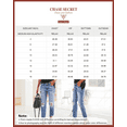 thumbnail image 3 of Chase Secret Women's Ripped Boyfriend Straight Jeans Hole Denim Jeans Petite, 3 of 7