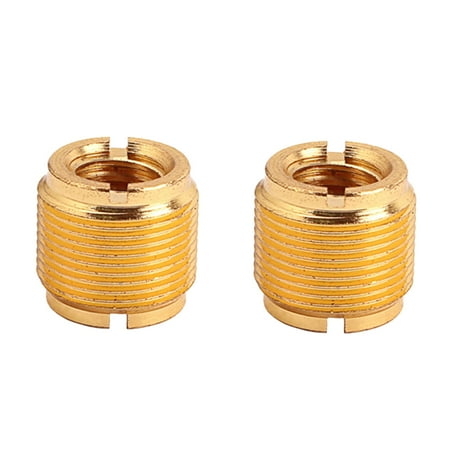

Thread Screw Adapters for Microphone Stand Clip 5/8-Inch Male to 3/8-Inch Female Mic Screw Thread Adapter (Golden)