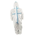 thumbnail image 3 of de protección para adultos, de trabajo desechable, de aislamiento de cuerpo completo con cremallera, de laboratorio a Sharpla traje protector desechable, 3 of 8