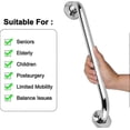 thumbnail image 4 of 2 Pack Shower Grab Rail,stainless Steel Bathroom Grab Bar, Grab Bars Elderly For Bathroom, 4 of 5