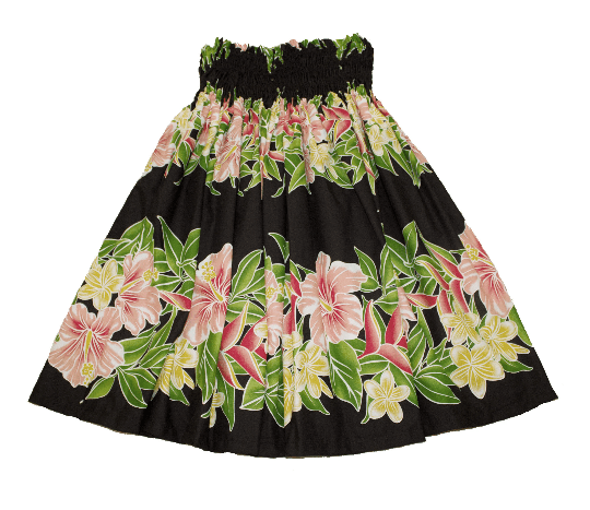 black hawaiian skirt