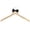 Black, variant on Bridal Wedding Dress Hangers for Bride Groom with Bow Tie Personalized Bride Hanger Non-slip No Trace Gift for Bride Wedding Party Gift (White)