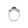 thumbnail image 4 of 3.00 Carat (Ctw) Amethyst, Citrine and Blue Topaz Ring in Sterling Silver for Women, 4 of 6
