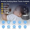 thumbnail image 2 of Letsfit White Noise Machine with Adjustable Baby Night Light for Sleeping, 14 High Fidelity Sleep Machine Soundtracks, Timer and Memory Feature-Gray, 2 of 8