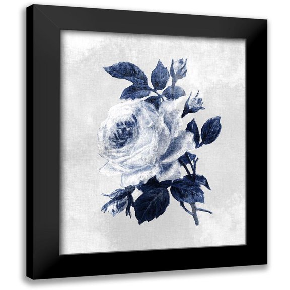Kimberly, Allen 12x14 Black Modern Framed Museum Art Print Titled - Linen Rose 3