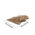 thumbnail image 3 of Leodye 1PCS Fluffy Rug Contemporary Area Rug Comfortable Floor Mat Doormat for Bedroom Porch Hallway Dorm and Home Decoration -23.62x35.43in, 3 of 6