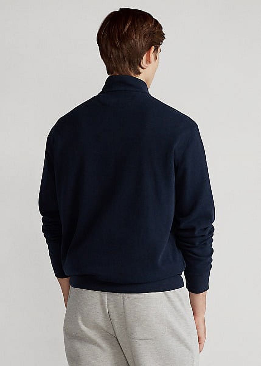 Polo Ralph Lauren AVIATOR NAVY Jersey Quarter-Zip Pullover Sweater 