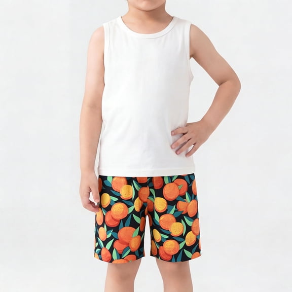 Mifsaly Boys Beach Swim Trunks Graphic Ethnic Print Kids Quick Dry Board Shorts Lightweight Casual Holiday Bathing Suits