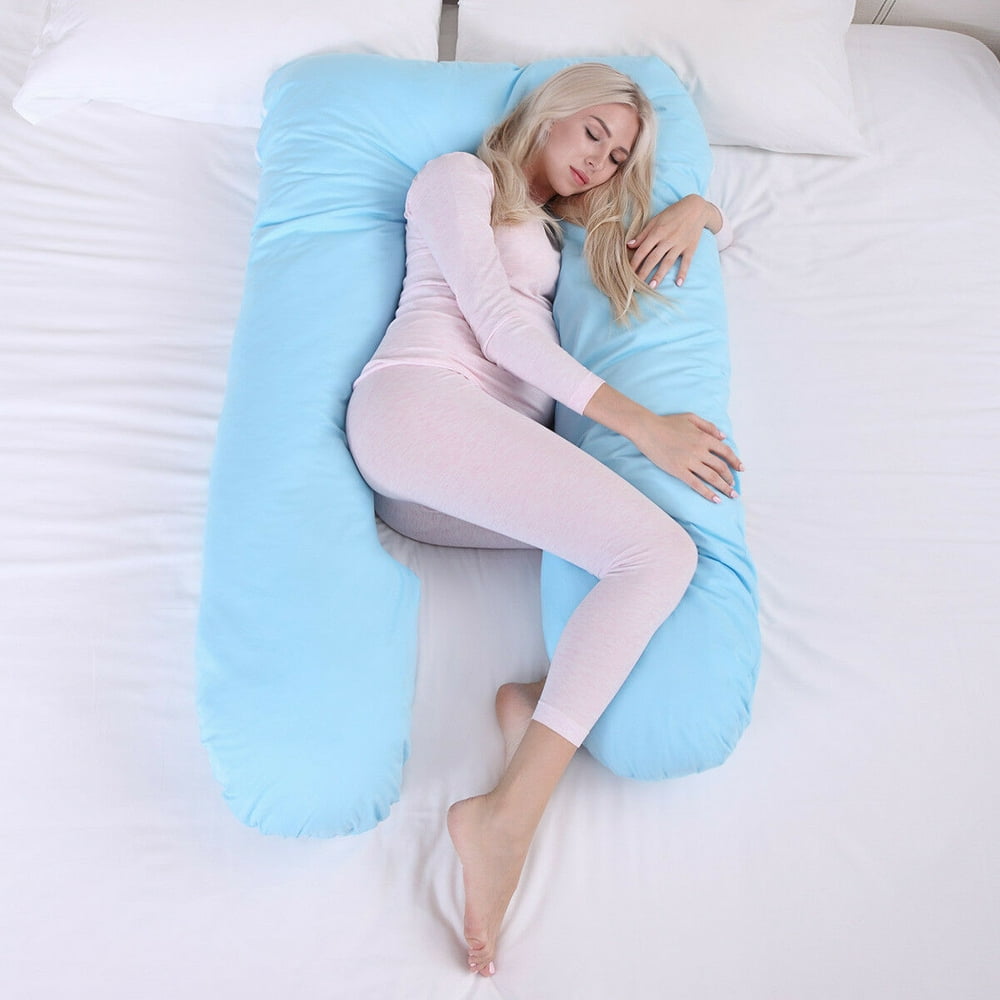 Veryke U Shaped Pregnancy Pillow, Comfortable Full Body Pillow for Men/ Pregnant Women, Full