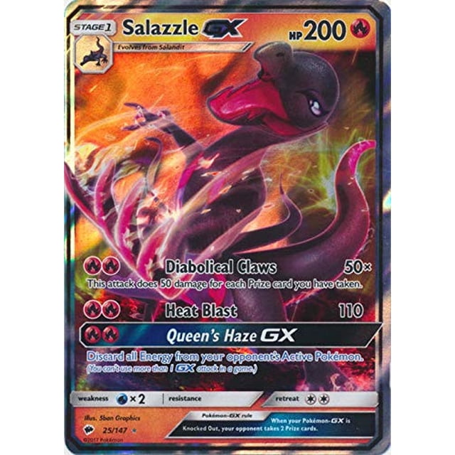 Salazzle GX Pokemon Ultra Raro 25/147