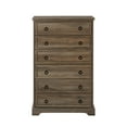 thumbnail image 6 of 6 Drawer Dresser, Farmhouse Dresser, Nightstand Chest of Drawer for Bedroom, Wood Storage Chest of Drawers Storage Cabinet for Living Room, Hallway,Entryway, 6 of 7