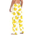 thumbnail image 3 of FORMRS Mens Pajama Pants with Pockets Cotton Sleepwear Lounge Bottoms Sizes S-2XL, Yellow Rubber Ducks, 3 of 7