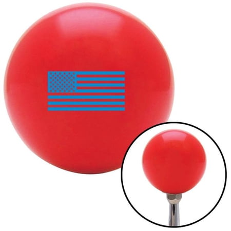 American Shifter Blue American Flag Red Shift Knob with M16 x 1.5 Insert Shifter Auto Manual Custom Brody