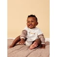 thumbnail image 3 of Little Star 100% Organic Cotton 2 Pack Baby Boy Sweatshirt Rompers, 3 of 17