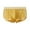 Yellow, variant on zeranth Men Boxer Underwear Mid-rise Elastic Waistband Patchwork Color Shorts Briefs U-convex Ribbed Panties Daily Wear