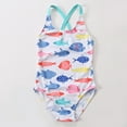 thumbnail image 2 of Tummy Control Swimsuits for Girls Summer Vacation Sleeveless One Piece Bathing Suit Girls' Swimwear Size 3-8, 2 of 6