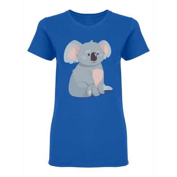 Cute Gray Koala Bear T-Shirt Women -Image by Shutterstock, Female XX-Large