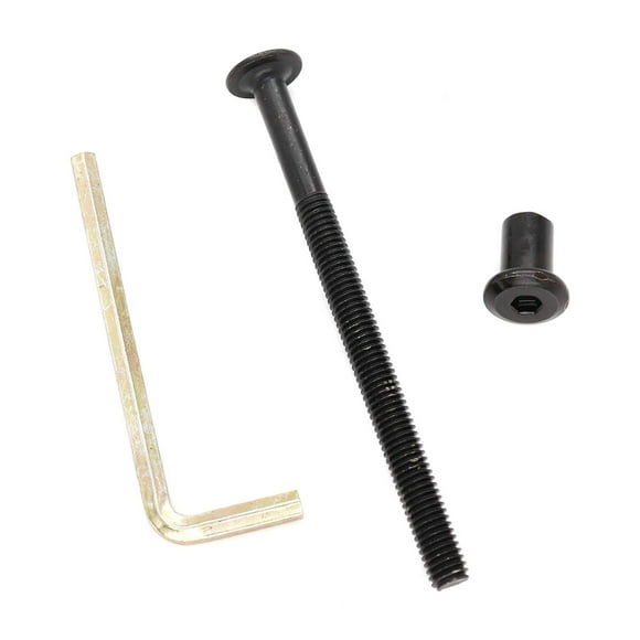 binifiMux 10-Pack M6x80mm Black Socket Cap Screws Barrel Nuts Kit for Crib Furniture Bed