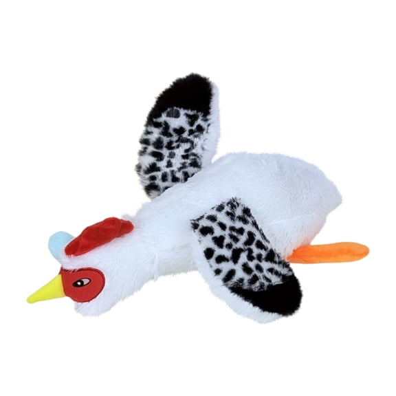 Moonsky Plush Duck and Chicken Squeaky Toy with Crinkle Paper for Dog Teething Relief and Interactive Tugging