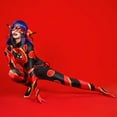 thumbnail image 3 of [Officially Licensed] Miraculous Dragonbug Costume Black and Red Bodysuit for Halloween, S, 3 of 10