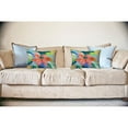 thumbnail image 2 of Betsy Drake Interiors Peach Poinsettia Noncorded Indoor/Outdoor Pillow 16x20, 2 of 2
