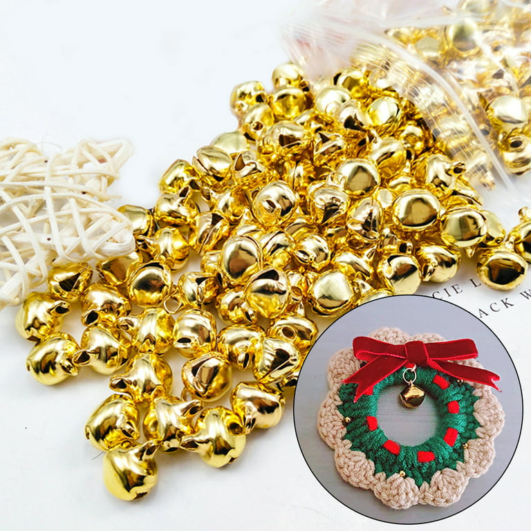 Walbest 100pcs Christmas Jingle Bells, 0.24 Craft Bells Bulk DIY Bells for  Wreath Christmas, Party, Festival Decoration and Home Decoration 