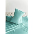 thumbnail image 4 of CGK Linens 6-Piece Breathable and Cooling Sheet Set With Extra Matching Pillowcases - King Size Bed Sheets Fits 8"-16" Mattresses, Spa Blue, 4 of 7