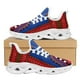 thumbnail image 1 of Zapatos planos de verano transpirables para mujer, con estampado gráfico simétrico bohemio, diseño de moda, para correr, 1 of 6
