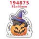 thumbnail image 1 of Suministros de manualidades DIY, accesorios de costura, Jack O'Lantern, molde de resinas planas impresas para Halloween, 10 piezas PR-192958, 1 of 2