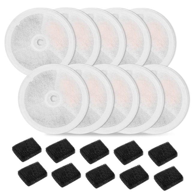 Filtro para fuente de agua Cat, paquete de 10 unidades, Carcent Upgraded 3.0
