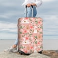 thumbnail image 3 of Lsque Swan And Flowers3 Printed Luggage Cover, Travel Luggage Protector,Scratch and Dirt Resistant, Fits 18-32 Inch Luggage - X-Large, 3 of 9