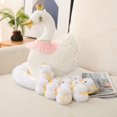 thumbnail image 2 of Easter Decorations, Swan Stuffed Animals, White Mommy Goose Plush with 10 Baby Swan Toys and Nest Stuffed Animal Plush Toy, Farm Toys for Kids, Birthday Party Easter Basket Gifts, White, 2 of 4