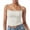 White, variant on Lixiuxyad Strap Camisole Tank Top Women's Lace Vest Square Collar Sexy Solid Color Vest Sleeveless Top(Black L)