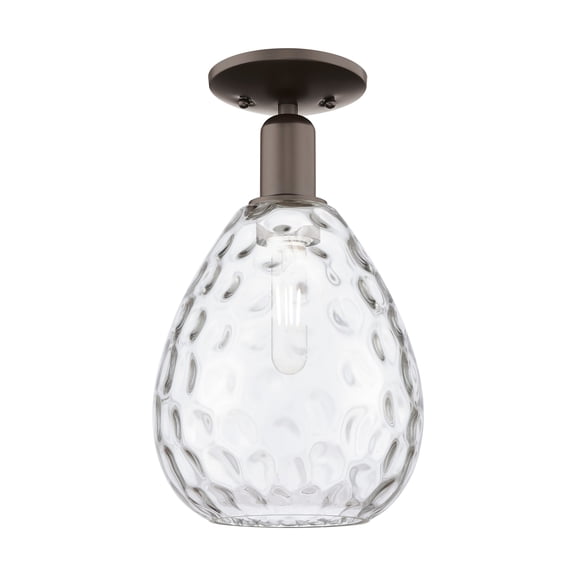 Innovations Lighting 716-1C-OB-G372 Waverly 8" Wide Semi-Flush Ceiling Fixture - Bronze