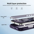thumbnail image 4 of Dteck for iPhone 16 Plus Case with Camera Stand, Military-Grade Drop Protection Magnetic Phone Case Compatible with MagSafe Accessories, Frosted Deep Purple, 4 of 9